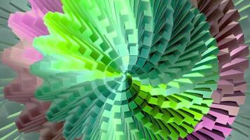 Abstract Geometric Modern Background With Transformations. video