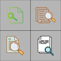 Document Icon isolated on a background illustration vector