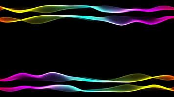 Abstract colorful wave background video