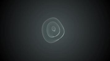A black background with a white circle video