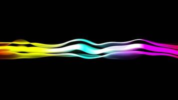 Abstract colorful wave background video