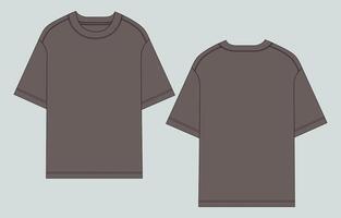 Two gray t - shirts on a gray background vector