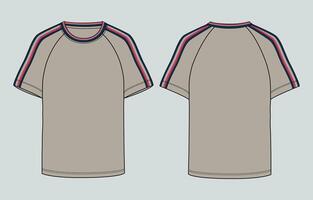 A t - shirt with two different colors vector