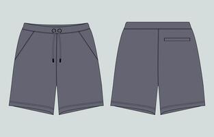 A pair of shorts with a zipper on the side vector