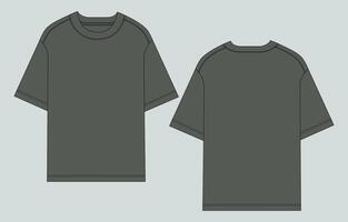 Two gray t - shirts on a gray background vector