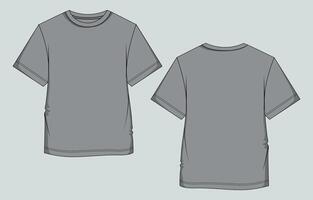 A gray t - shirt with a white background vector