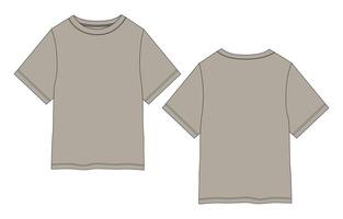 A t - shirt with a gray background and a white outline vector
