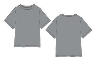 A gray t - shirt with a white background vector