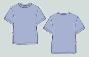 Two blue t - shirts on a gray background vector
