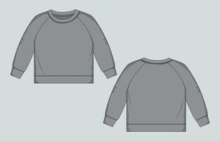 Sweater template template for men vector