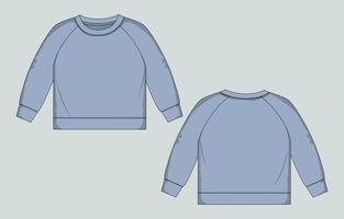 Sweatshirt template template vector