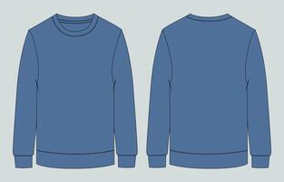 Sweater template, blue sweatshirt template, blue sweatshirt template, blue sweatshirt template, vector