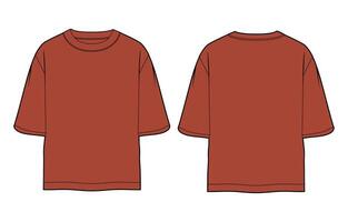An image of a red t - shirt vector