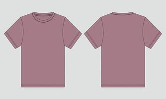 Two purple t - shirts on a gray background vector