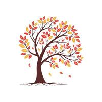 Autumn tree design vector