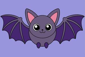 Adorable Bat Graphic For Web And Print , Premium Bat Illustration For All Creative Projects. This premium Bat illustration features a cute and playful design perfect for print materials vector