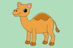 Adorable Camel Graphic for Web and Print, Premium Camel Illustration for All Creative Projects. vector