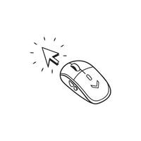 Mouse cursor icon illustration vector
