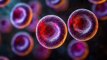 Microscopic Cells Footage Capturing Intricate Biological Structures and Movements video