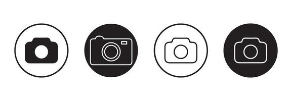 Camera icons for web and mobile app. photo camera sign and symbol. vector