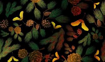 abstract green leaf texture, jungle leaf seamless floral pattern background. colorful flower and leaves vintage background. vector