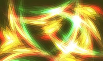 abstract soft light background with glowing motion yellow neon light effect. vector