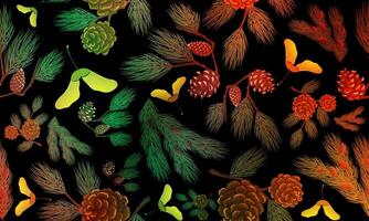 abstract green leaf texture, jungle leaf seamless floral pattern background. colorful flower and leaves exotic background. vector