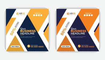 Creative online advertising social media banner layout, Modern style creative layout. Digital marketing social media post or web banner, colorful and Creative layout square banner vector