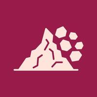 Landslide trendy artwork beautiful abstract illustration colorful pink design vector