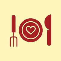Dinner trendy artwork gorgeous abstract illustration colorful practicable design vector