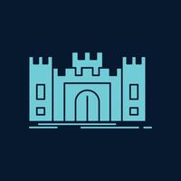 Castle trendy artwork lovely abstract illustration colorful practicable design vector