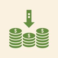 Money trendy artwork elegant abstract illustration colorful useable design vector