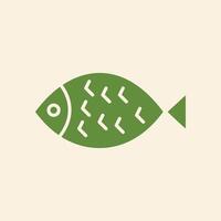 Fish trendy artwork elegant abstract illustration colorful useable design vector