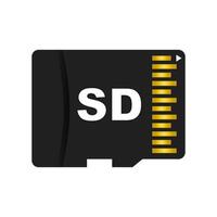 SD memory card icon. vector