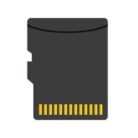 SD card icon. SD memory card icon. vector