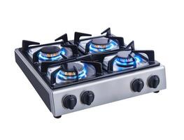 Gas stove isolated on white background photo