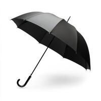 Black umbrella on white background photo