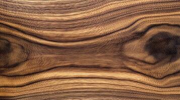 Dark walnut wood texture with fine, linear grain for a modern and elegant minimalist aesthetic photo