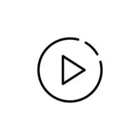 Play button icon. Play icon. vector