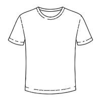 T-shirt with an oversized design vector
