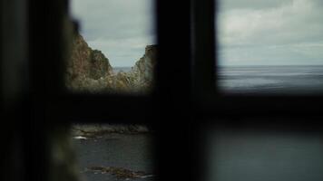 View Through Old Window Frame video