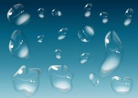 Water drops on a gradient vector
