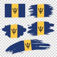 Set flags of Barbados vector
