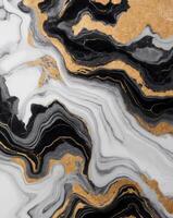 resumen negro y oro mármol textura antecedentes imagen foto