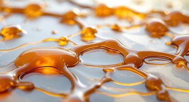 Tree Sap Sticky glossy texture with amber translucency photo