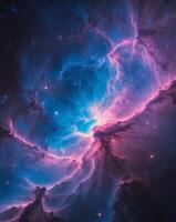 Cosmic Nebula Displays Vibrant Colors and Rich Textures of Deep Space photo