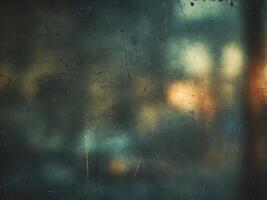 Dark grunge background with scratched and worn texture. photo