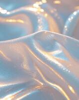 Abstract wet plastic surface texture background under direct natural sunlight. photo