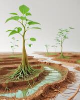 Dynamic Soil Layers with Root Systems and Nutrient Paths photo
