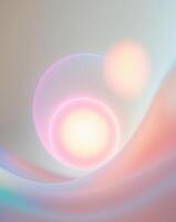 Colorful Abstract Background With Blurred Luminous Circles Creating a Dreamy Atmosphere photo